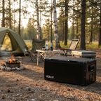 ICECO Heavy-Duty 12V Fridge Freezer 90L | Dual Zone Steel Series