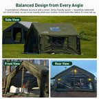 Coody 10.0 Inflatable Tent Gray | Mid-Size Quick Setup 4-Season Inflatable Glamping Tent