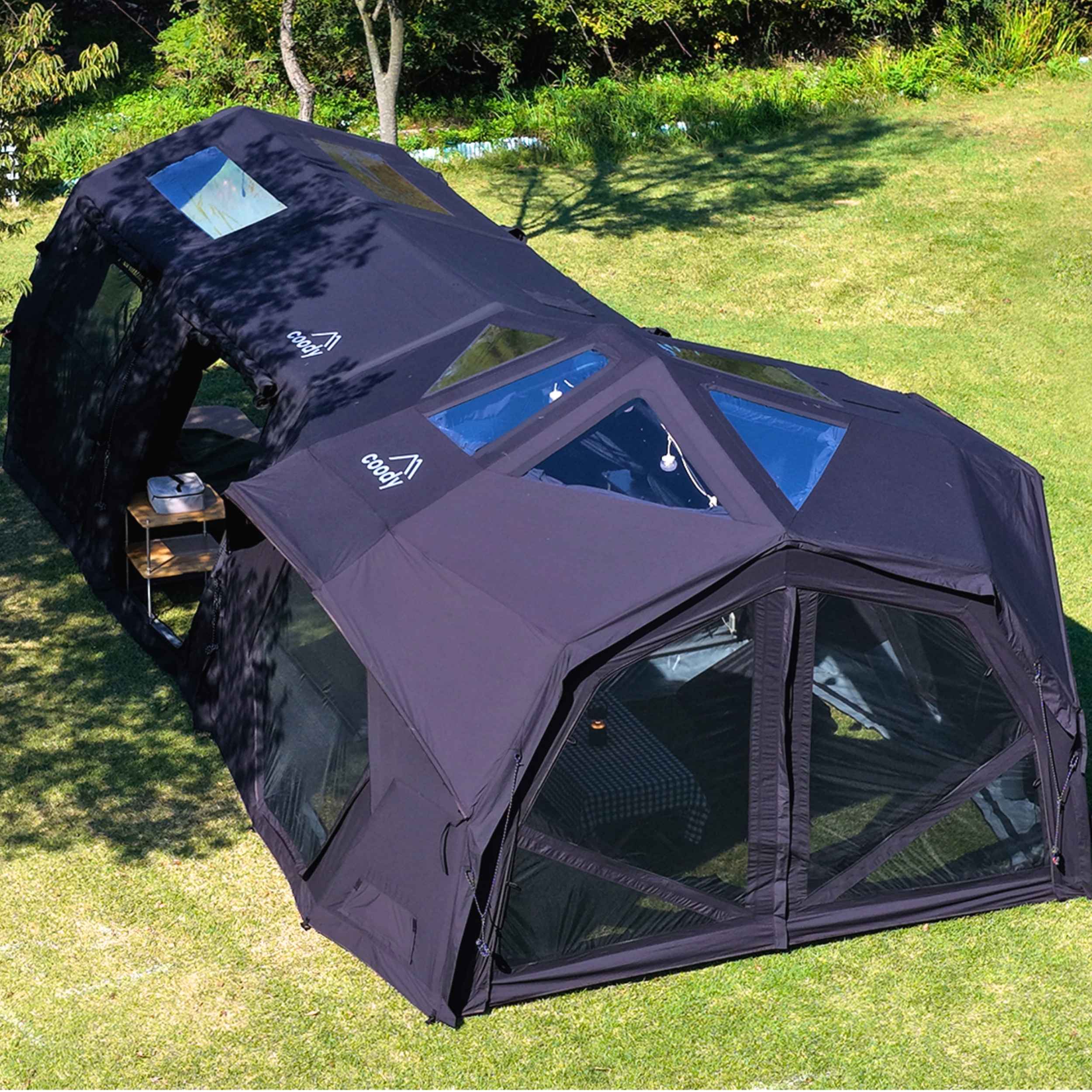 Coody Hub Inflatable Tent Pro Beige | 4-Season Professional Grade Inflatable Air Tent