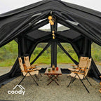 Coody Hub Inflatable Tent Pro Beige | 4-Season Professional Grade Inflatable Air Tent