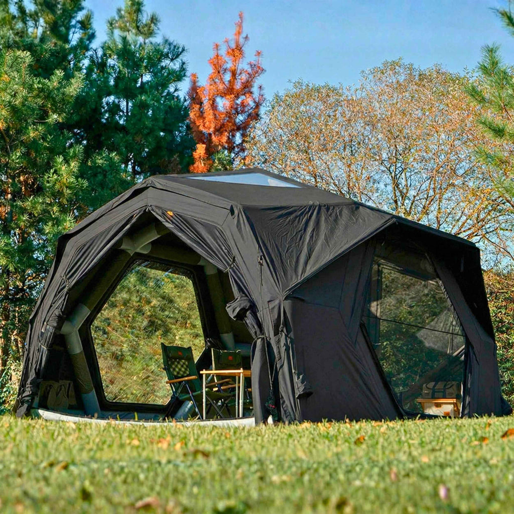 Coody Hub Inflatable Tent Pro Beige | 4-Season Professional Grade Inflatable Air Tent