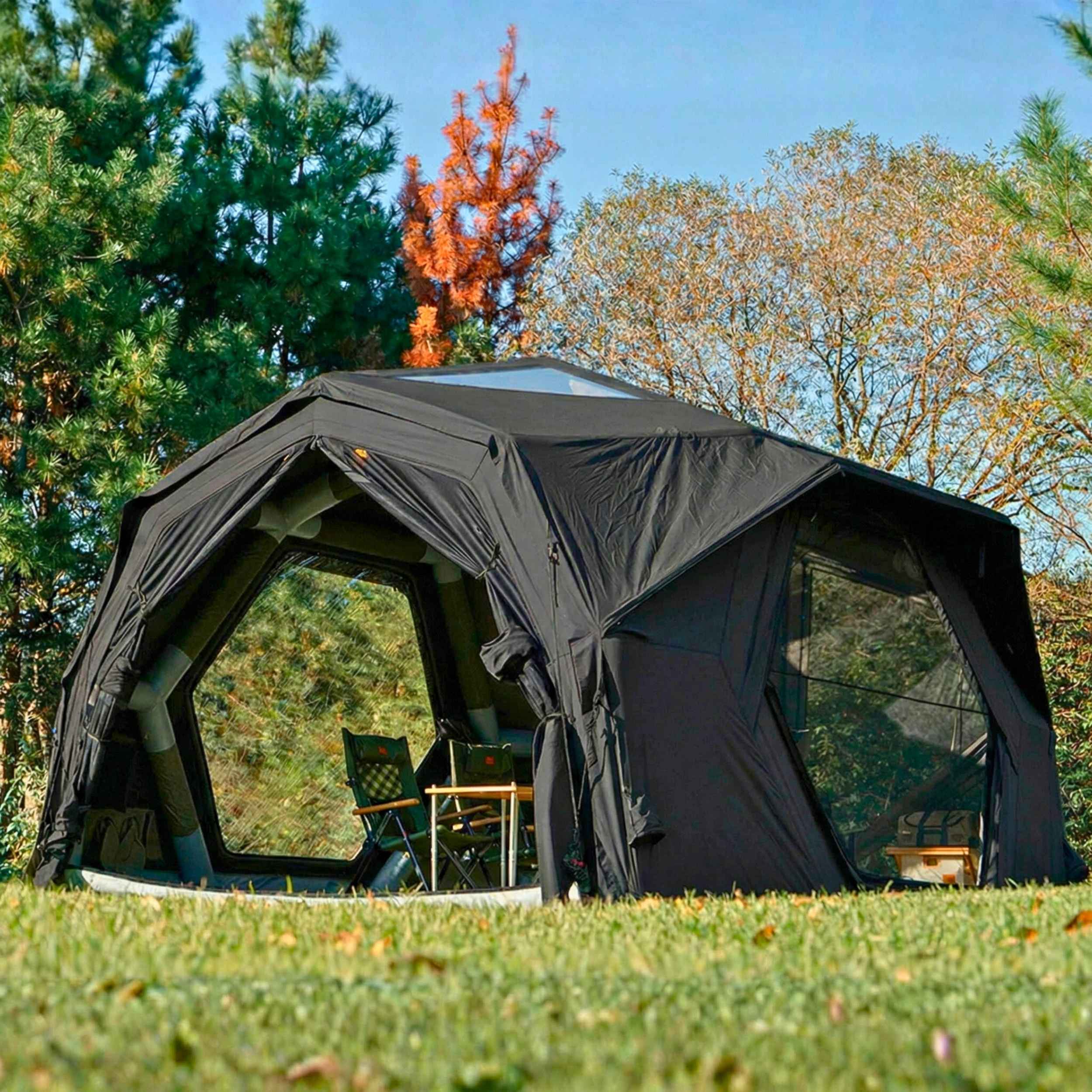 Coody Hub Inflatable Tent Pro Beige | 4-Season Professional Grade Inflatable Air Tent