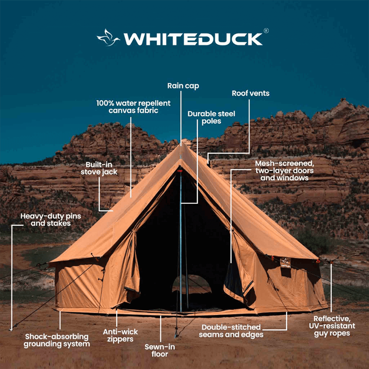 White Duck 13' Regatta Bell Tent