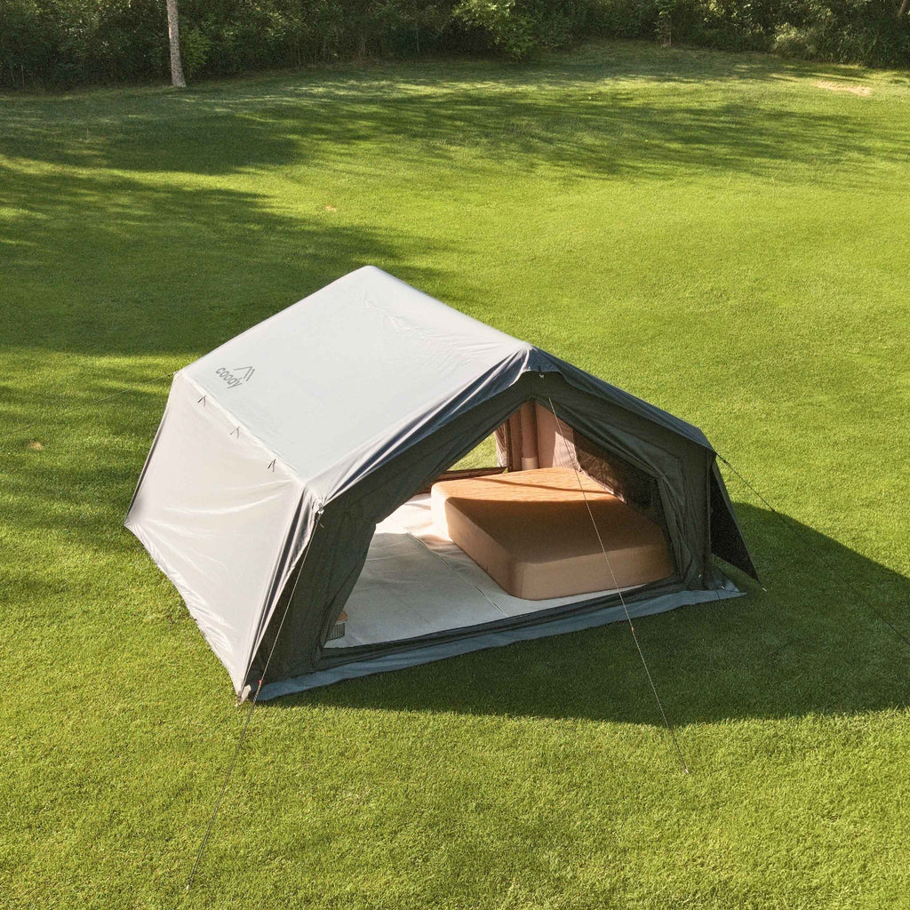 Coody 10.0 Inflatable Tent Gray | Mid-Size Quick Setup 4-Season Inflatable Glamping Tent