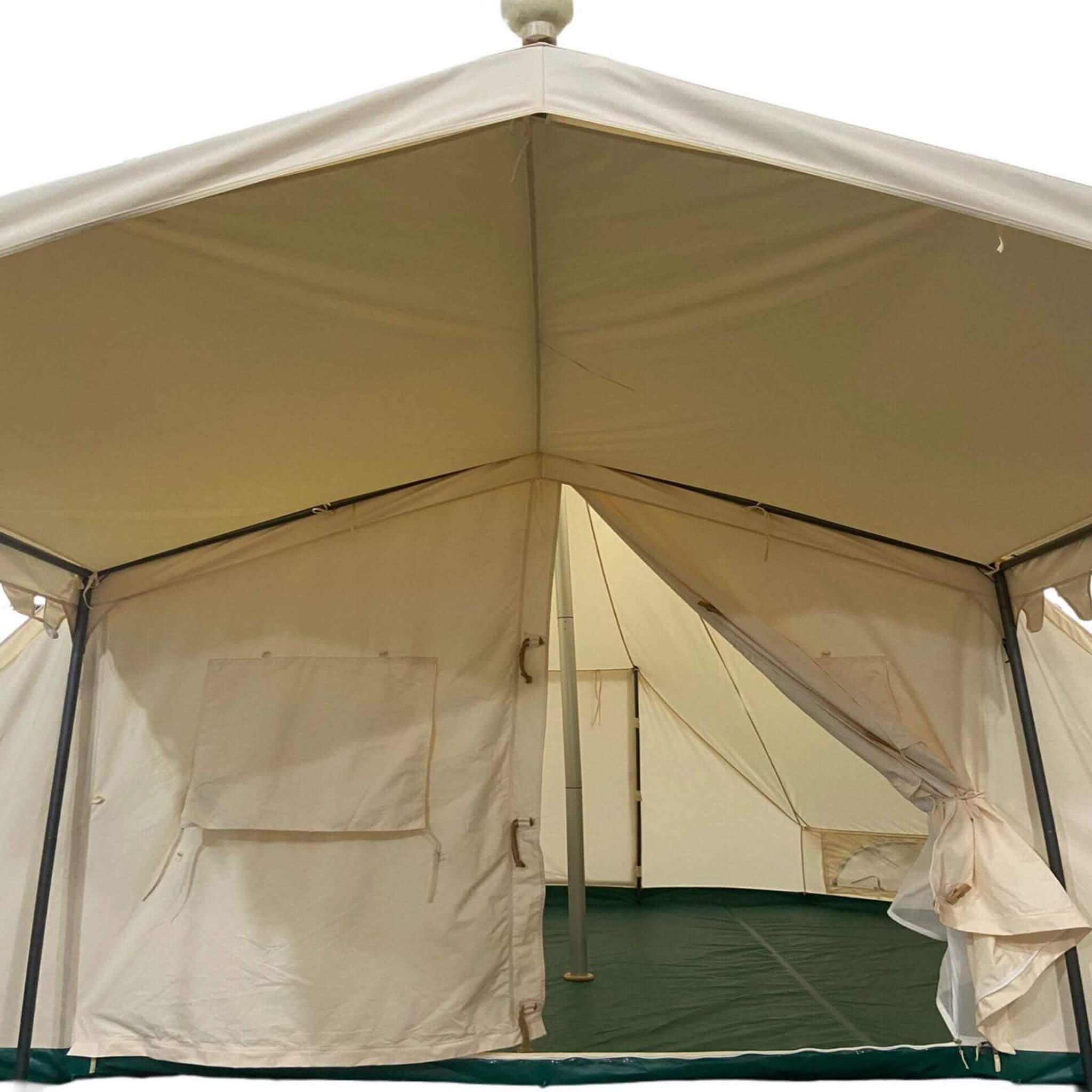 Canvas Bell Yurt Tent 13' X 19' | Heavy Duty Outdoor 4-Season Glamping Tent