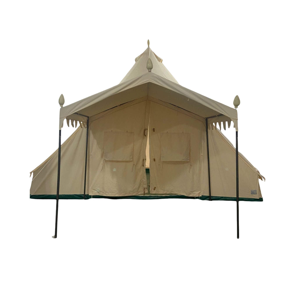 Canvas Bell Yurt Tent 13' X 19' | Heavy Duty Outdoor 4-Season Glamping Tent
