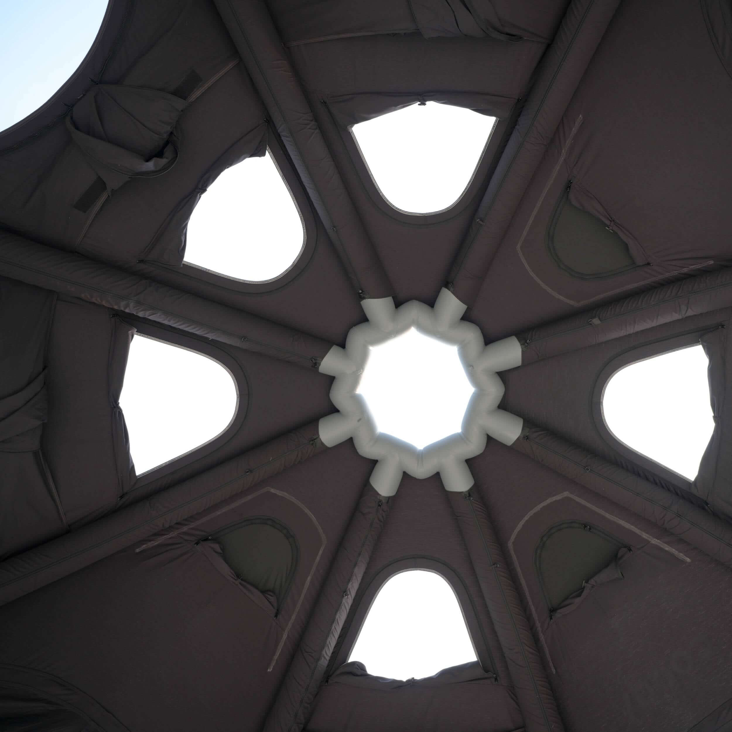 Coody Aurora Dome Luxury Inflatable Tent | Black 4-Season High-End Glamping Tent