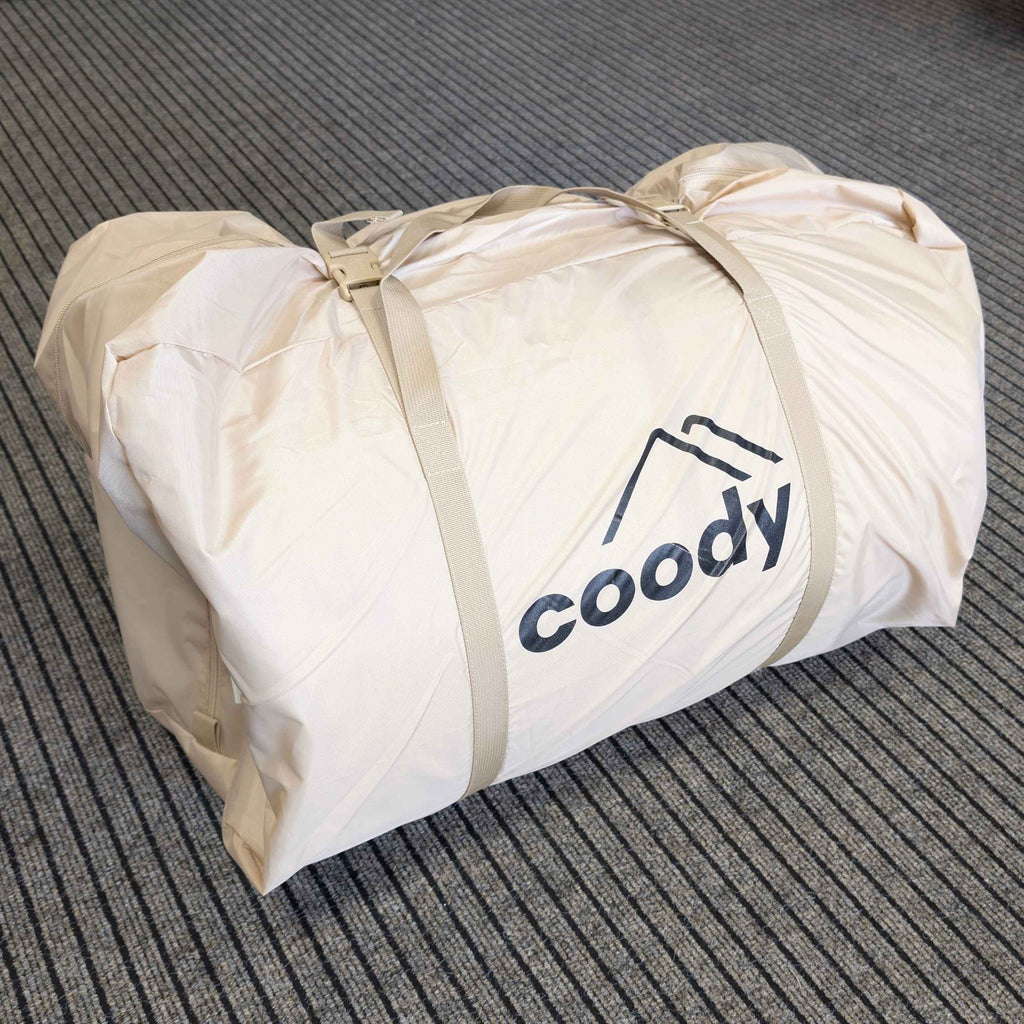 Coody Hub Inflatable Tent Beige | Quick Pitch 4-Season Inflatable Camping Tent