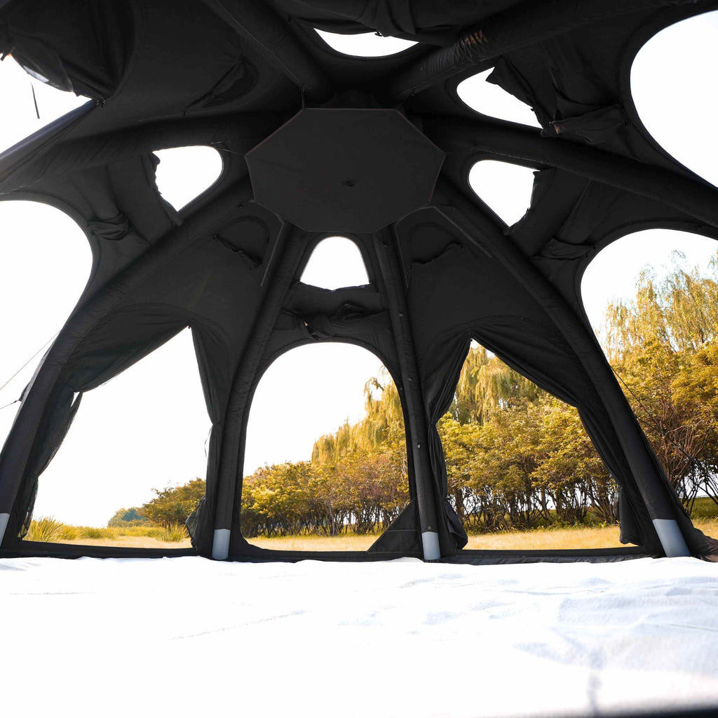 Coody Aurora Dome Luxury Inflatable Tent | Black 4-Season High-End Glamping Tent