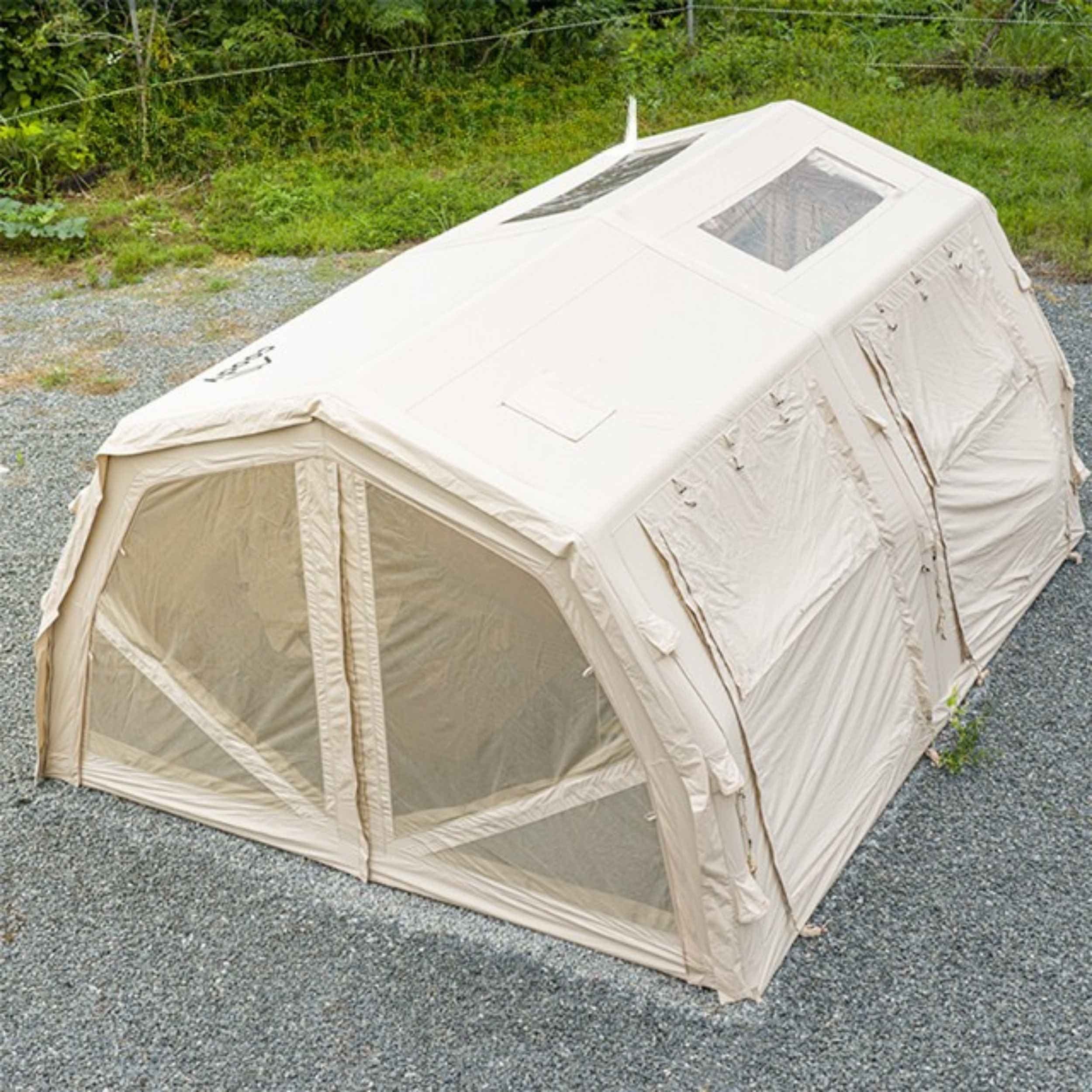 Coody Familia AirTent 17.2 Pro Beige | Premium 4-Season Inflatable Glamping Tent