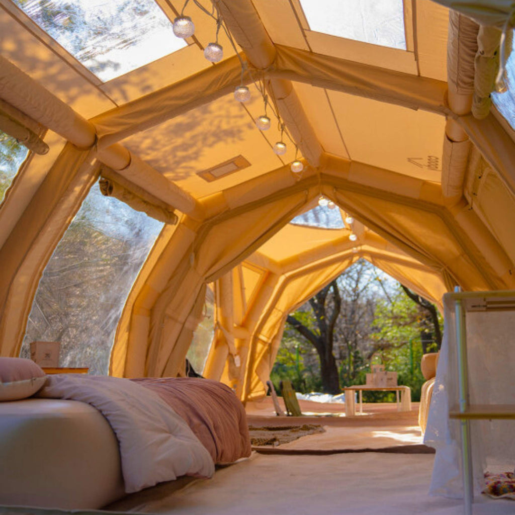 Coody Familia AirTent 17.2 Pro Beige | Premium 4-Season Inflatable Glamping Tent