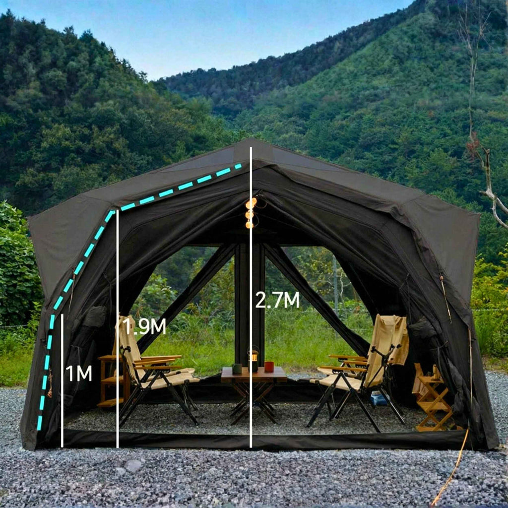 Coody Hub Inflatable Tent Pro Beige | 4-Season Professional Grade Inflatable Air Tent