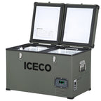 ICECO VL65 Metal 12V Fridge Freezer 65L with Cover | Dual Zone Portable Refrigerator Freezer
