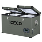ICECO VL65 Metal 12V Fridge Freezer 65L with Cover | Dual Zone Portable Refrigerator Freezer