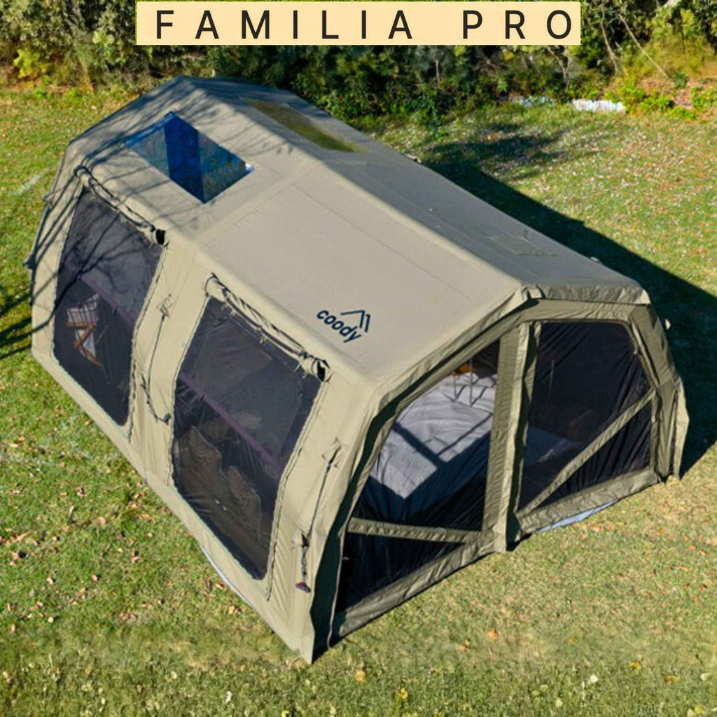Coody Familia AirTent 17.2 Pro Forest Green | Premium 4-Season Inflatable Glamping Tent