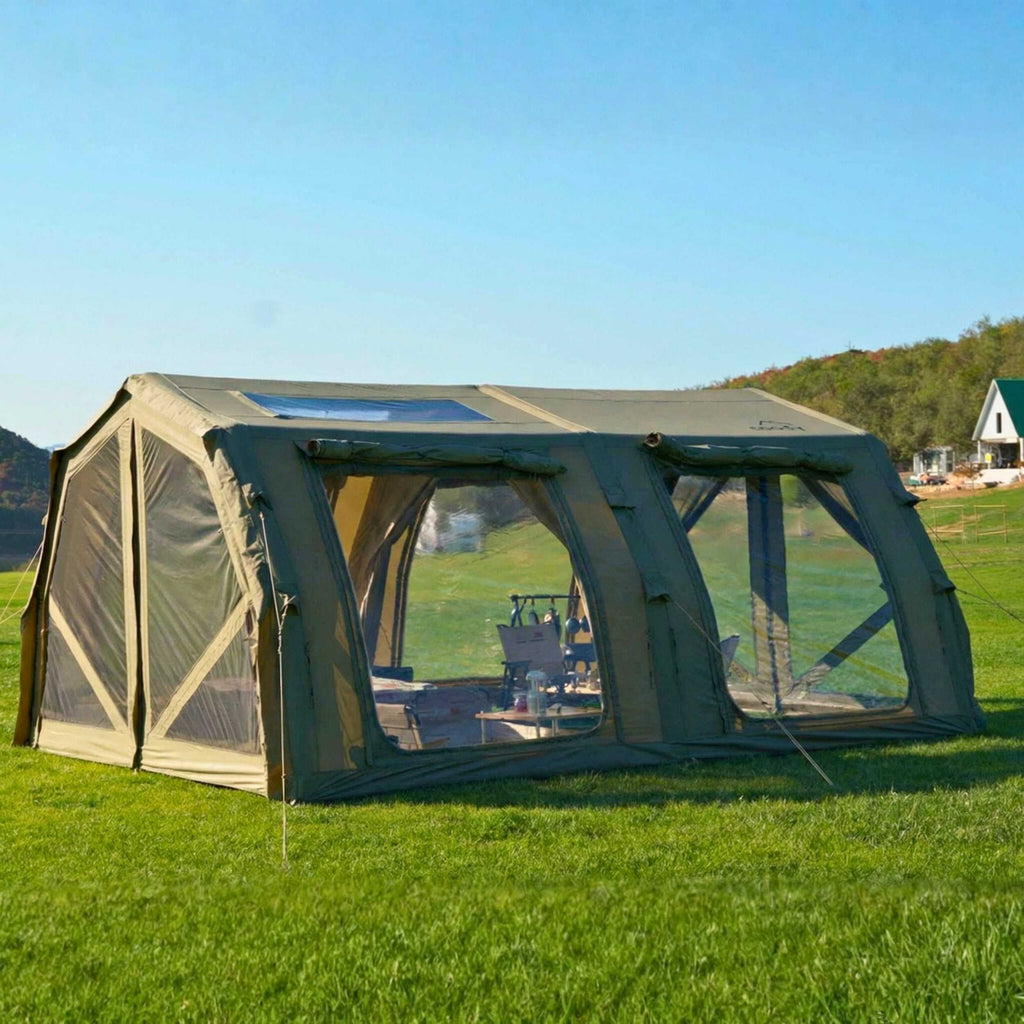 Coody Familia AirTent 17.2 Pro Forest Green | Premium 4-Season Inflatable Glamping Tent