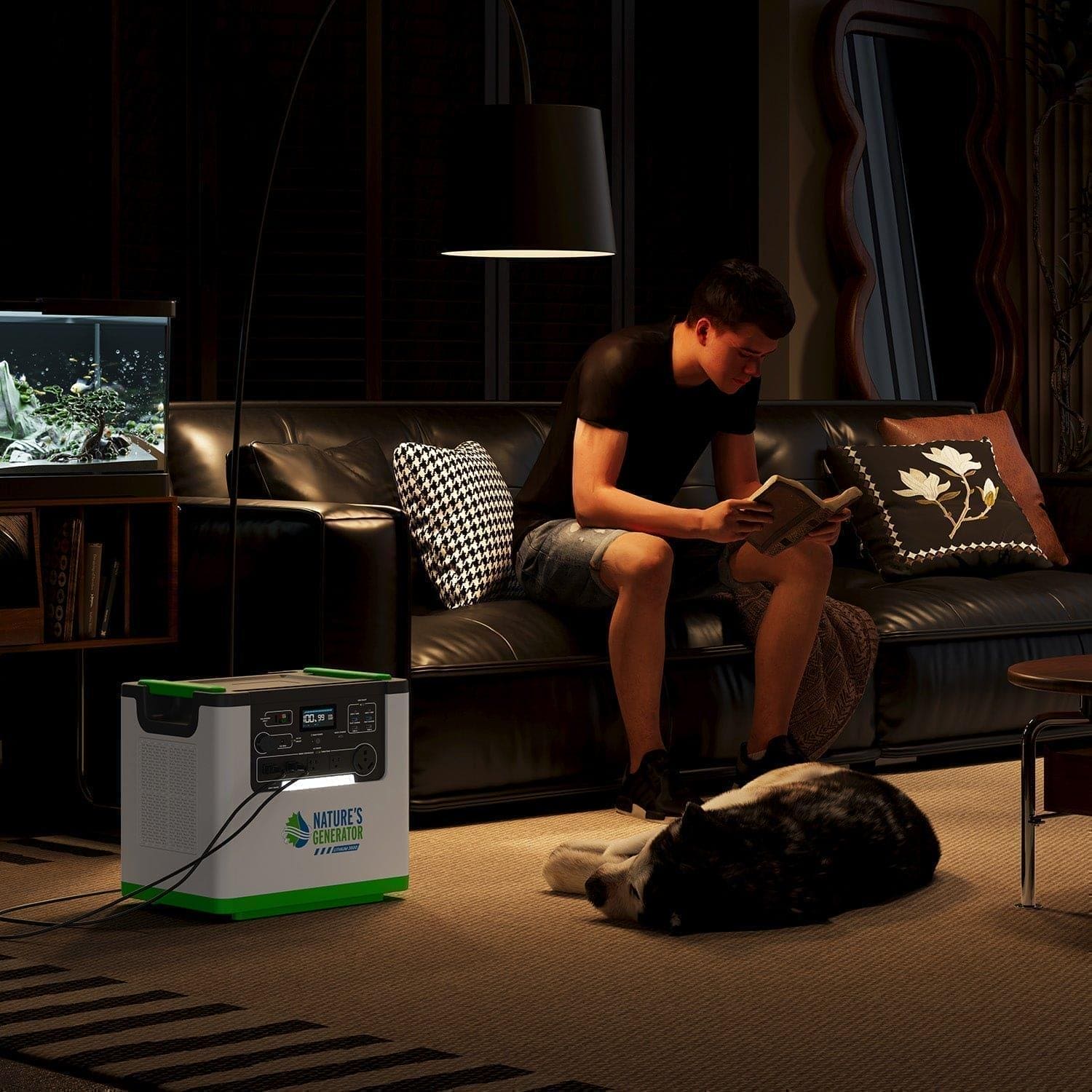 Nature's Generator Lithium 3600 Power Station | 3600W Portable Lithium Battery Backup