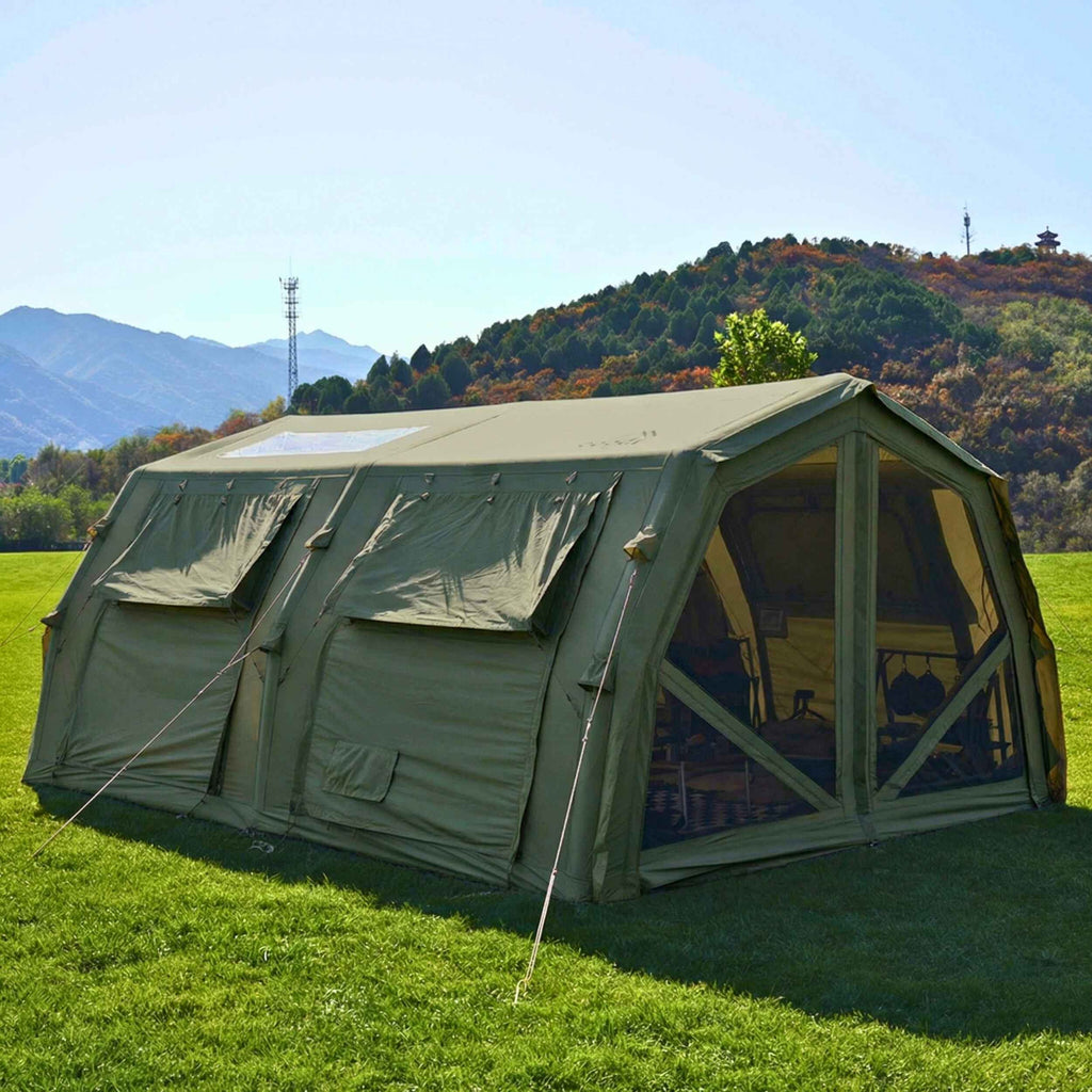 Coody Familia AirTent 17.2 Pro Forest Green | Premium 4-Season Inflatable Glamping Tent