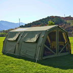 Coody Familia AirTent 17.2 Pro Forest Green | Premium 4-Season Inflatable Glamping Tent