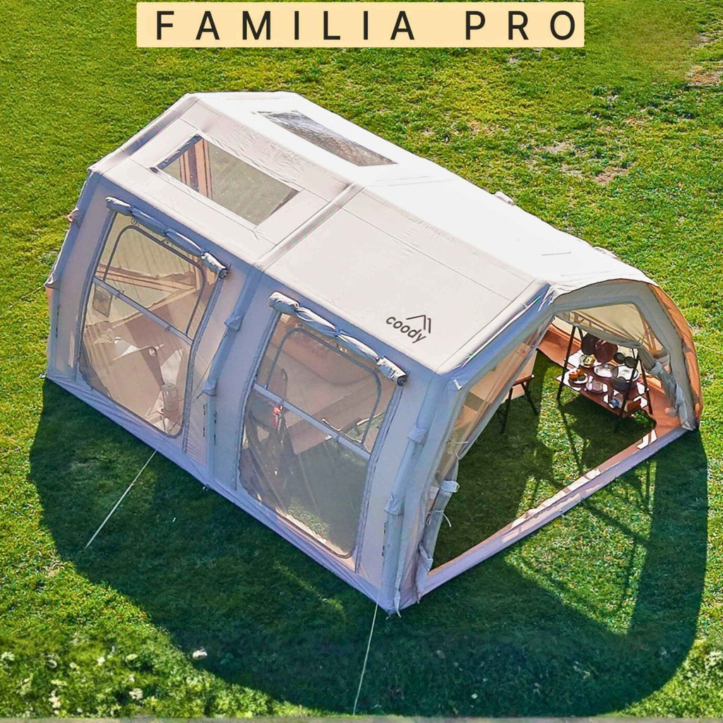 Coody Familia AirTent 17.2 Pro Beige | Premium 4-Season Inflatable Glamping Tent