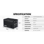 ICECO Heavy-Duty 12V Fridge Freezer 60L | Single Zone Steel Series