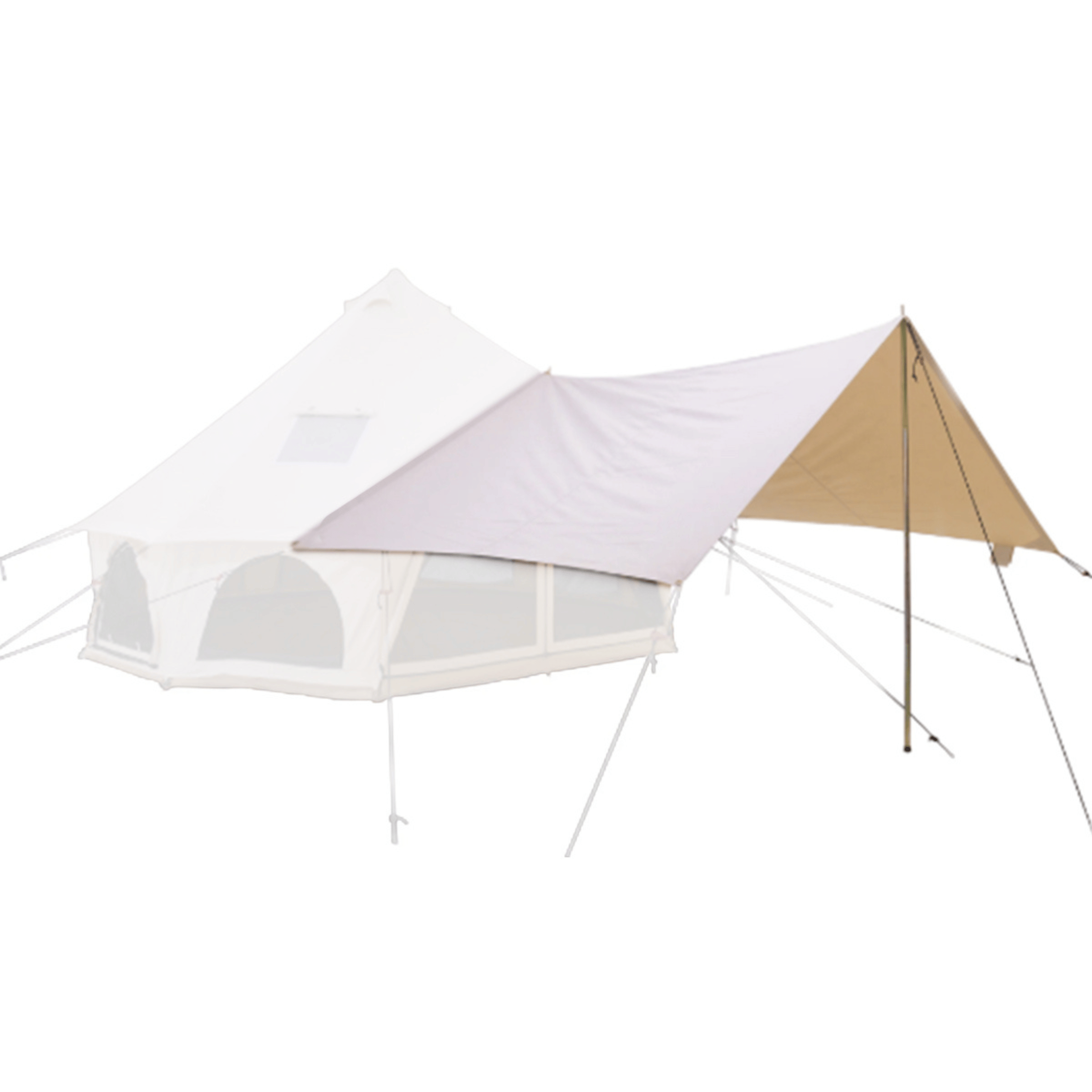 White Duck Awning for Regatta & Avalon Bell Tents