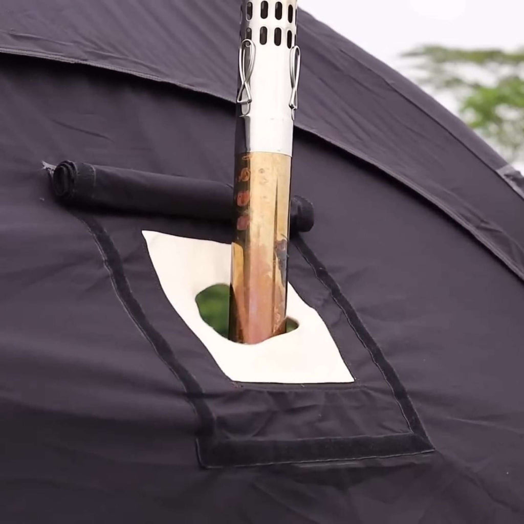 Coody Aurora Dome Luxury Inflatable Tent | Black 4-Season High-End Glamping Tent