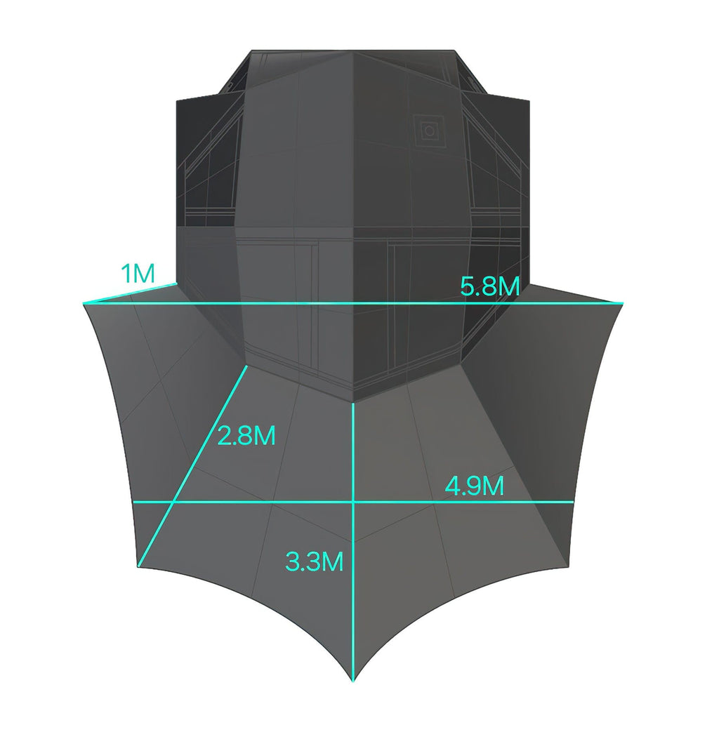 Coody Bestona Inflatable Tent Black | 4-Season Premium Air Tent for All-Weather Camping