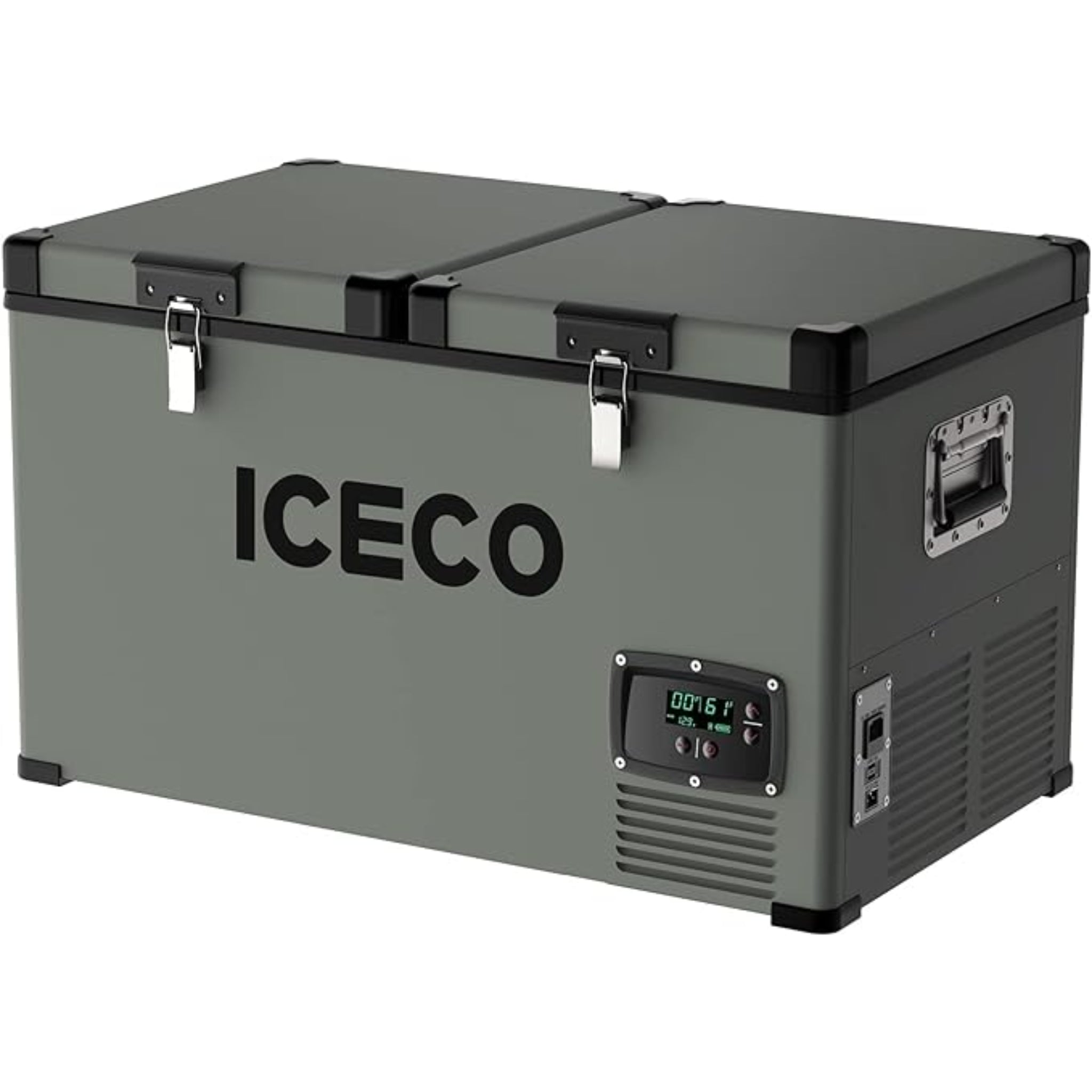 ICECO Heavy-Duty 12V Fridge Freezer 60L | Dual Zone Steel Series