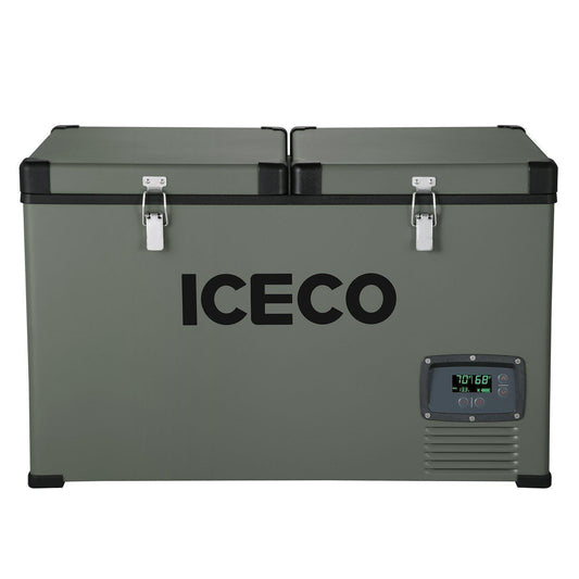 ICECO VL65 Metal 12V Fridge Freezer 65L with Cover | Dual Zone Portable Refrigerator Freezer