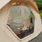 Coody Hub Inflatable Tent Pro Beige | 4-Season Professional Grade Inflatable Air Tent