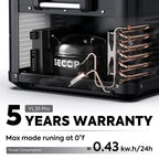 ICECO Heavy-Duty 12V Fridge Freezer 90L | Dual Zone Steel Series