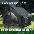 Coody 10.0 Inflatable Tent Gray | Mid-Size Quick Setup 4-Season Inflatable Glamping Tent