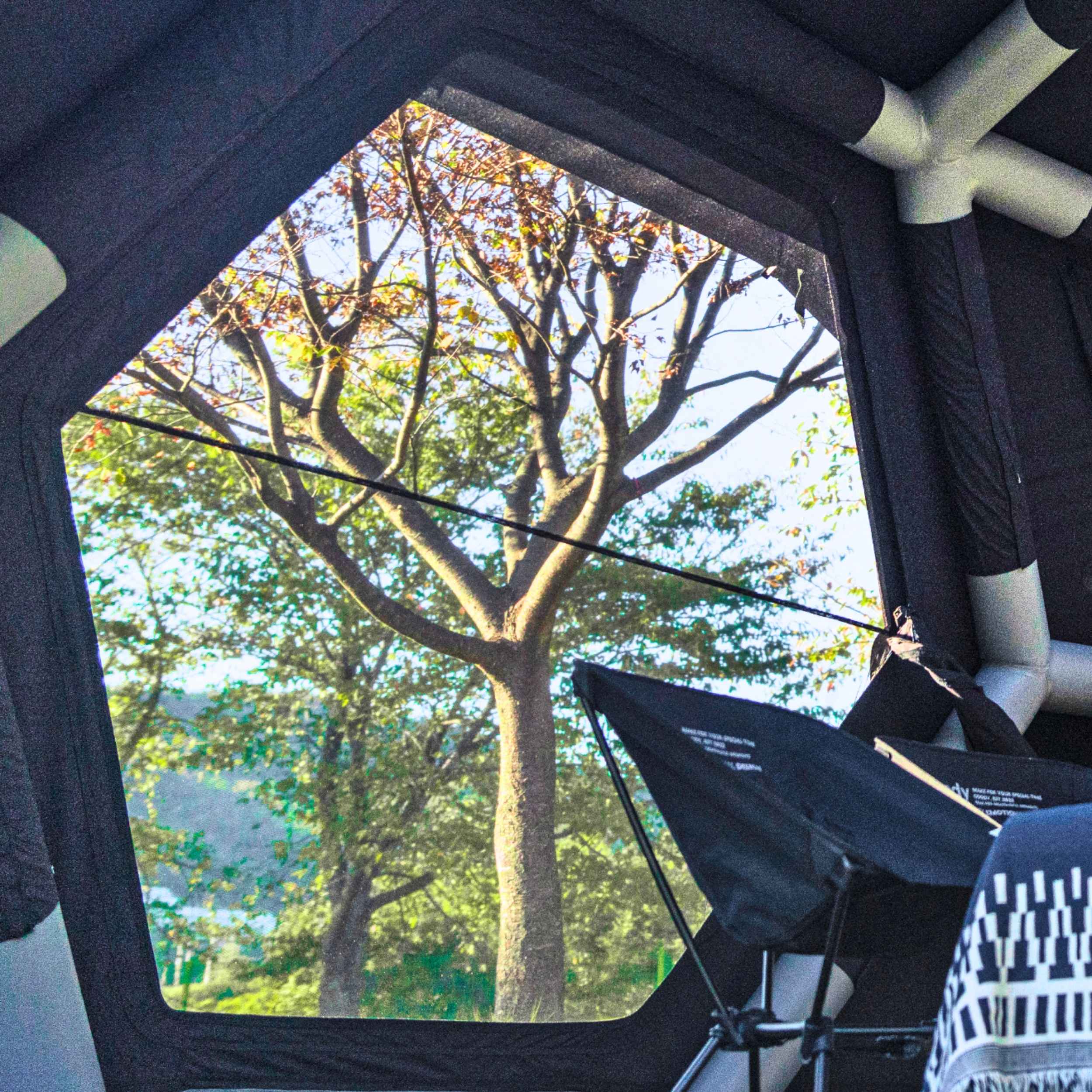 Coody Hub Inflatable Tent Pro Beige | 4-Season Professional Grade Inflatable Air Tent