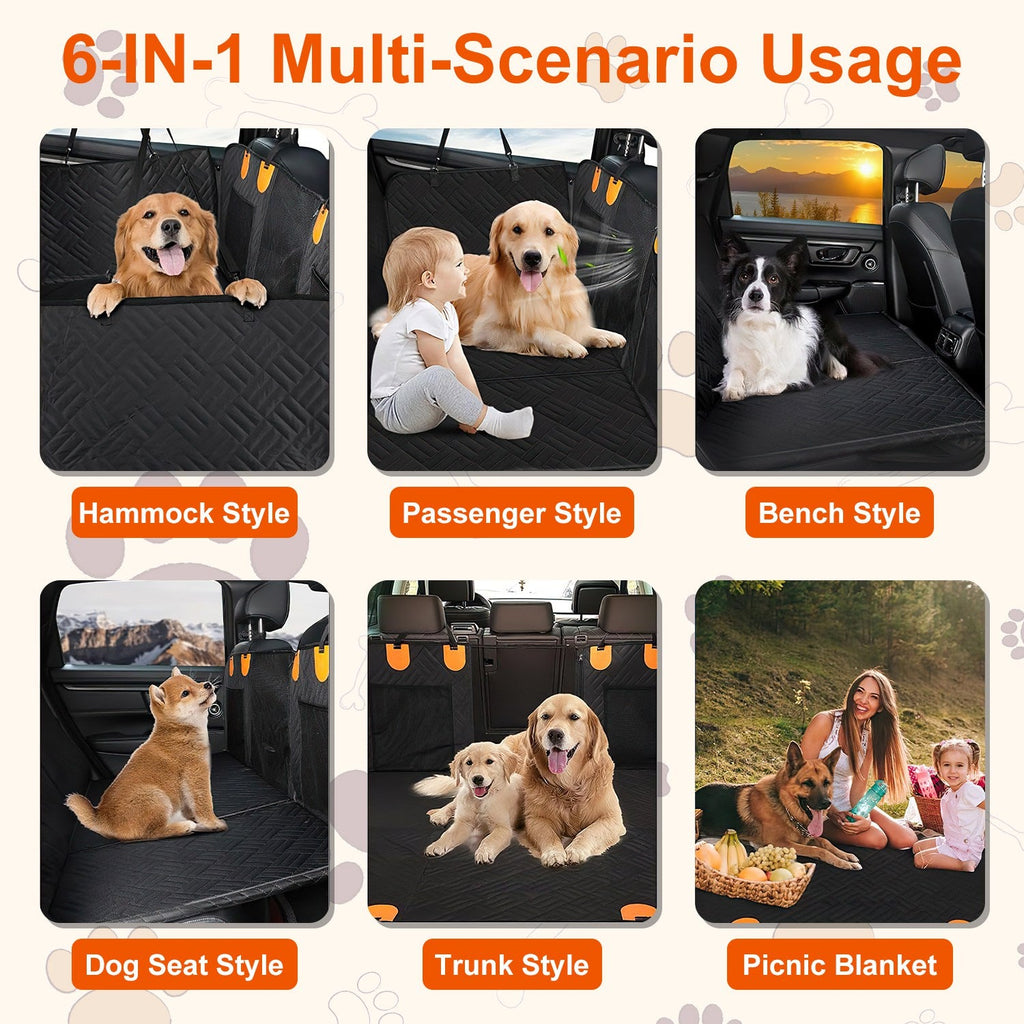 GBruno Tactical Shield Seat Barrier | All-Terrain Waterproof Dog Car Seat Cover