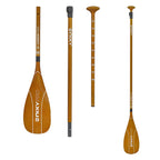 NIXY 3-Piece Adjustable 100% 3K Color Carbon Fiber SUP Pro Paddle