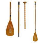 NIXY 3-Piece Adjustable 100% 3K Color Carbon Fiber SUP Pro Paddle