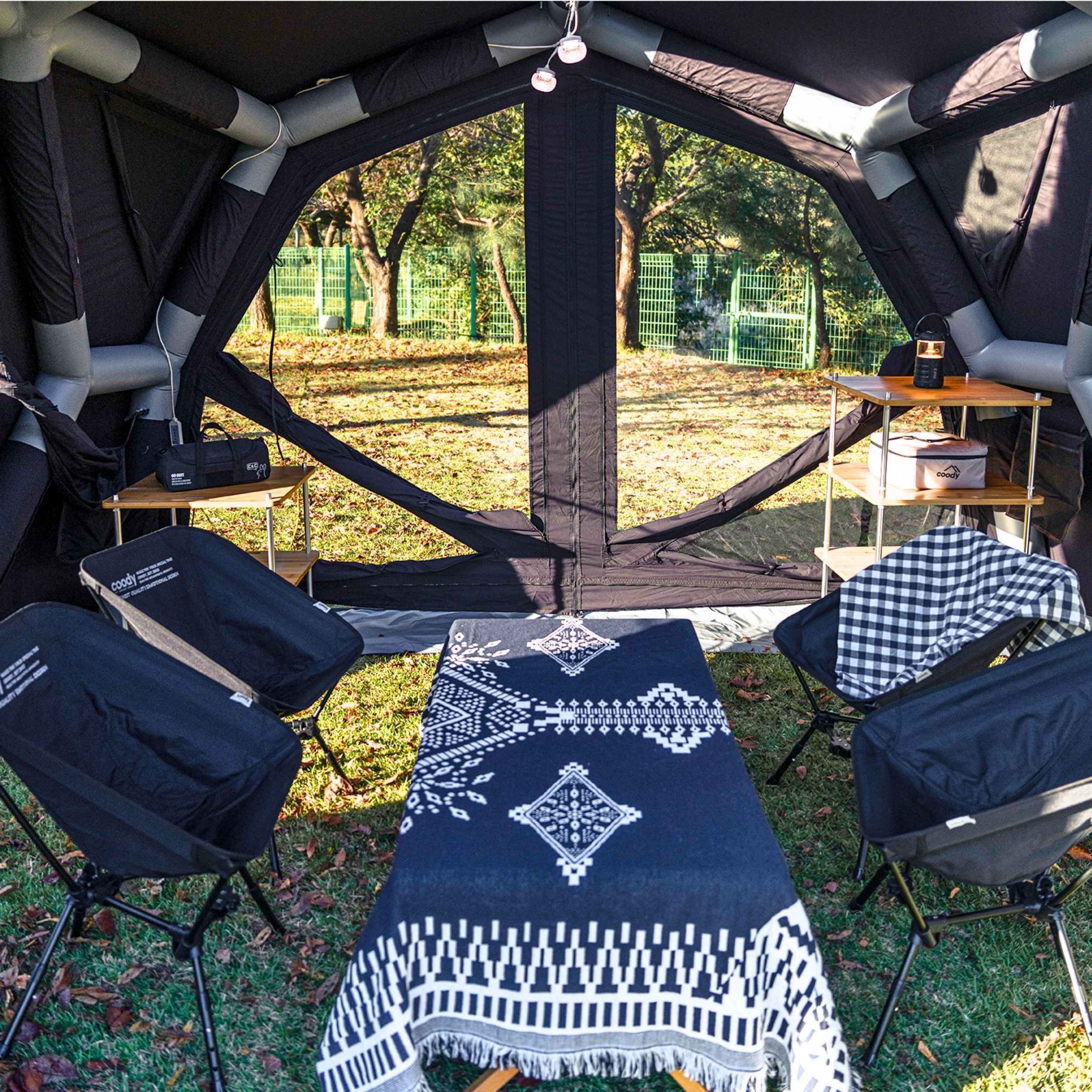 Coody Hub Inflatable Tent Pro Beige | 4-Season Professional Grade Inflatable Air Tent