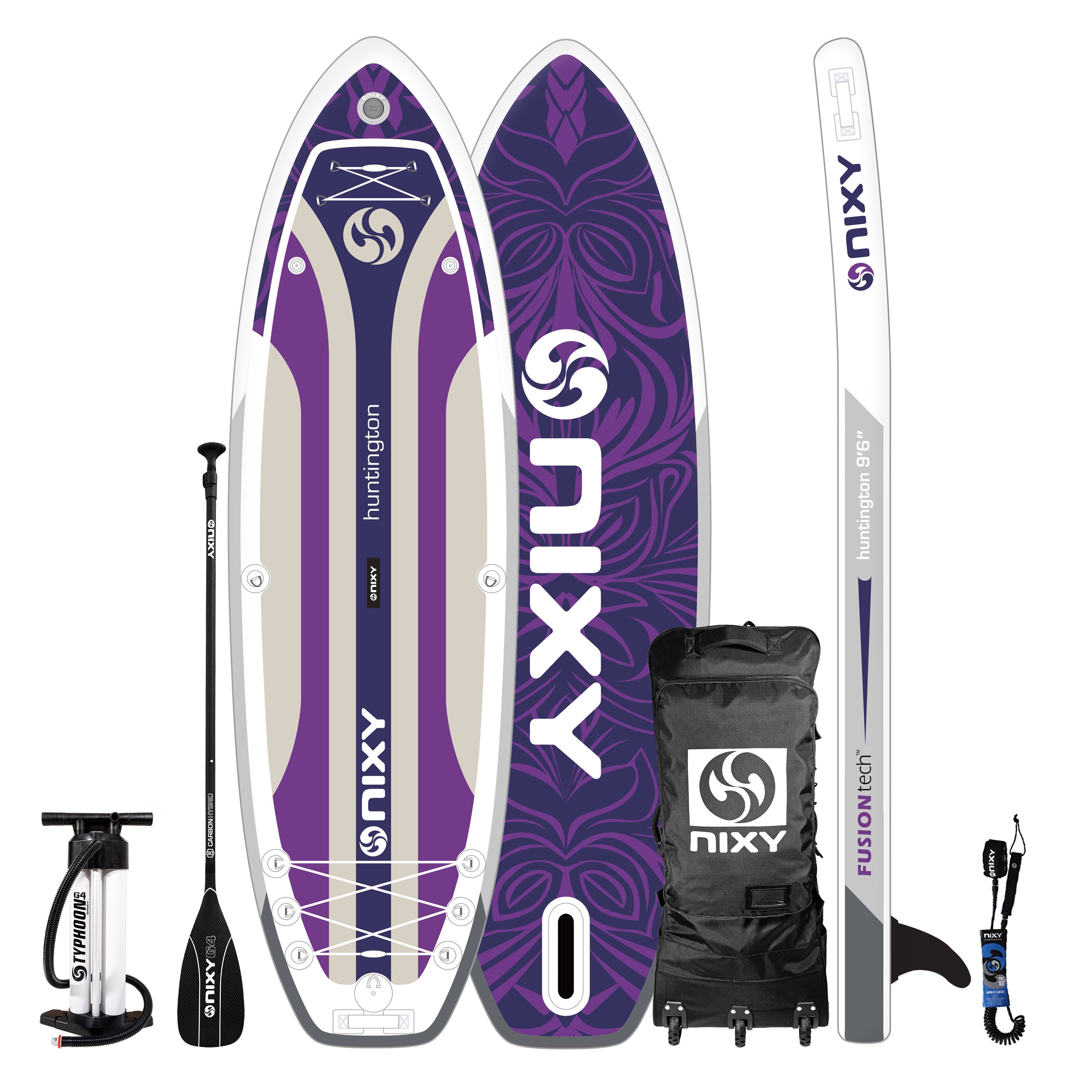 NIXY Huntington G5 Compact SUP | 9'6" Travel-Friendly Inflatable Paddle Board Set
