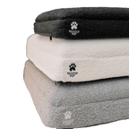 Orthopedic Memory Foam Dog Bed | High-Density Joint Support & Boucle Pet Mattress