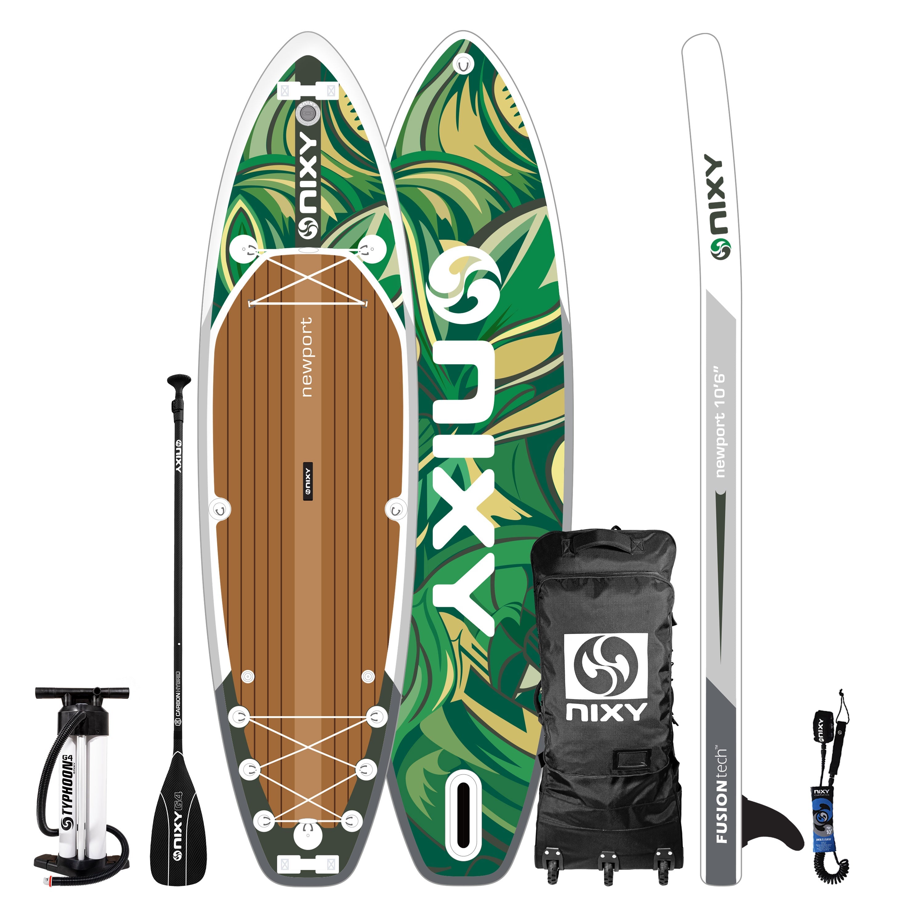 NIXY Newport G5 All Around SUP | 10'6" Inflatable Stand Up Paddle Board Set