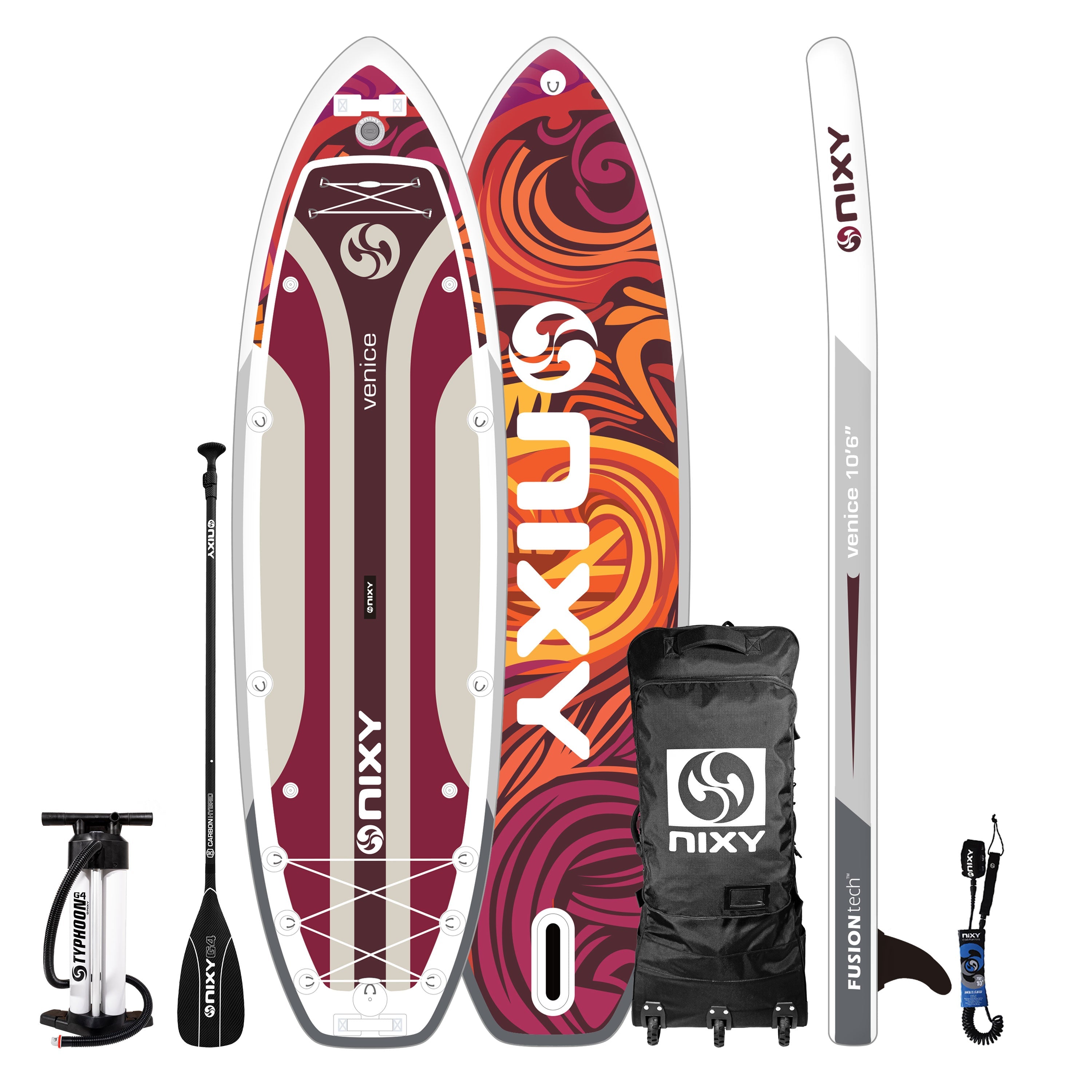 NIXY Venice G5 Cruiser / Yoga SUP | 10'6" Inflatable Stand Up Paddle Board Set