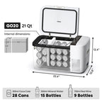 ICECO GO20 12V Portable Freezer 20L Dual Zone | App Controlled Compact Car Fridge