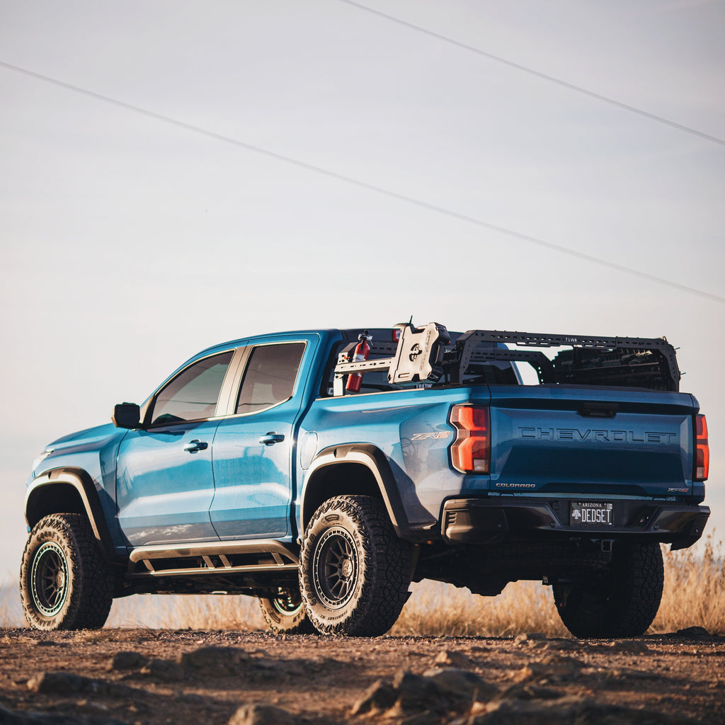 TUWA PRO Shiprock Mid-Height (12.5") Bed Rack: Low Profile & Truck Model-Specific Fitment