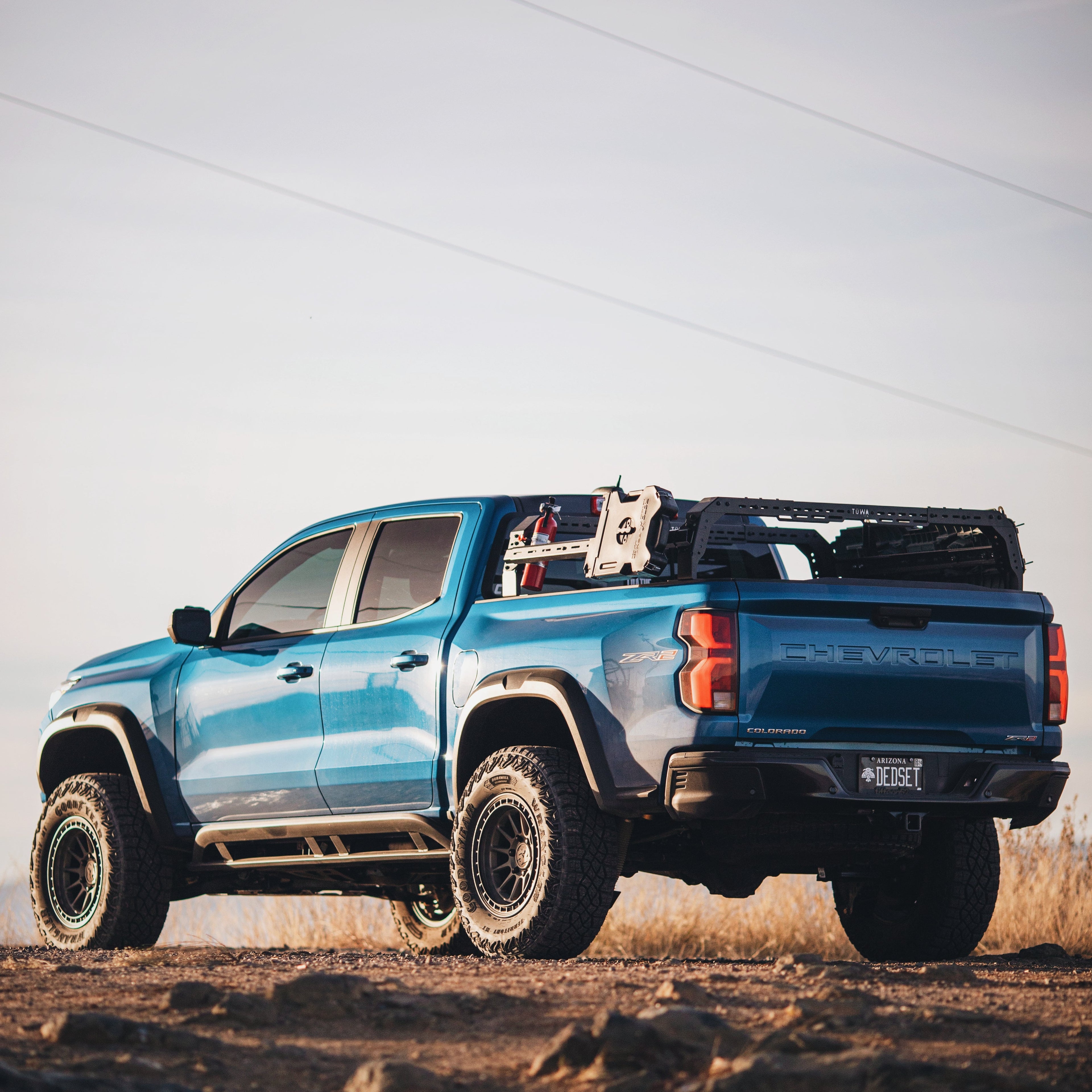 TUWA PRO Shiprock Mid-Height (12.5") Bed Rack: Low Profile & Truck Model-Specific Fitment