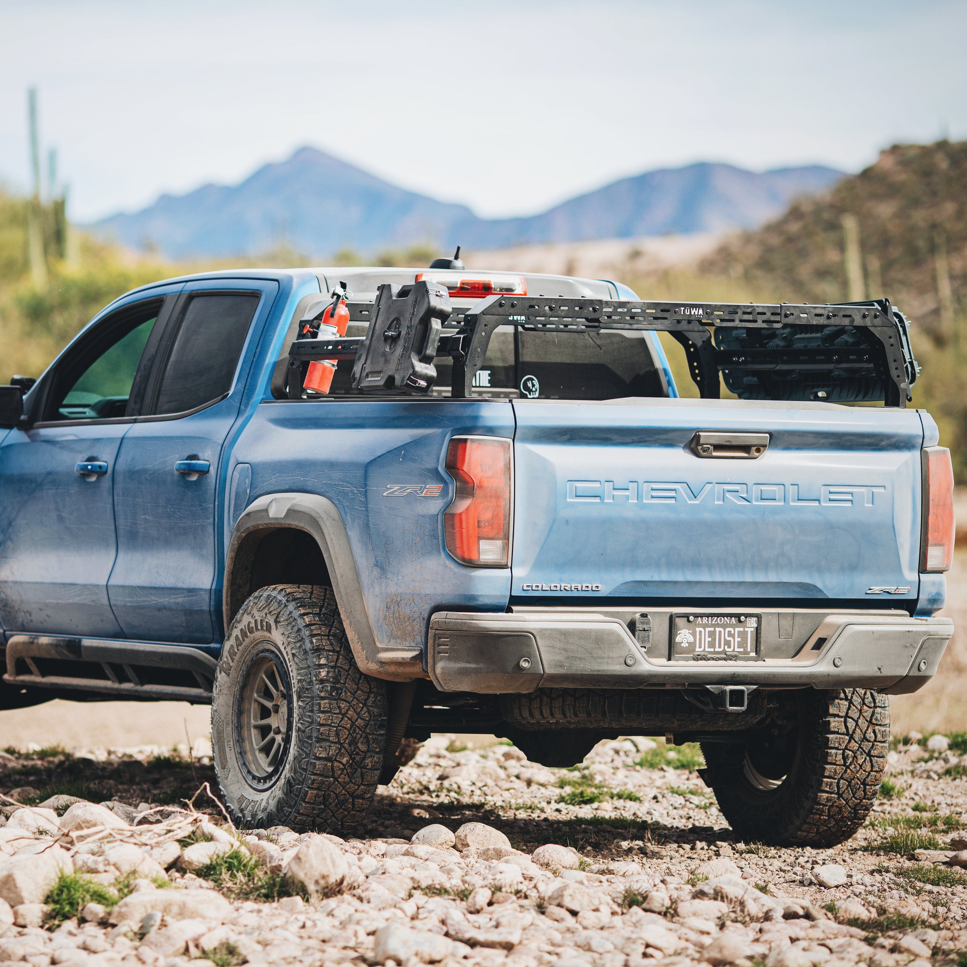 TUWA PRO Shiprock Mid-Height (12.5") Bed Rack: Low Profile & Truck Model-Specific Fitment