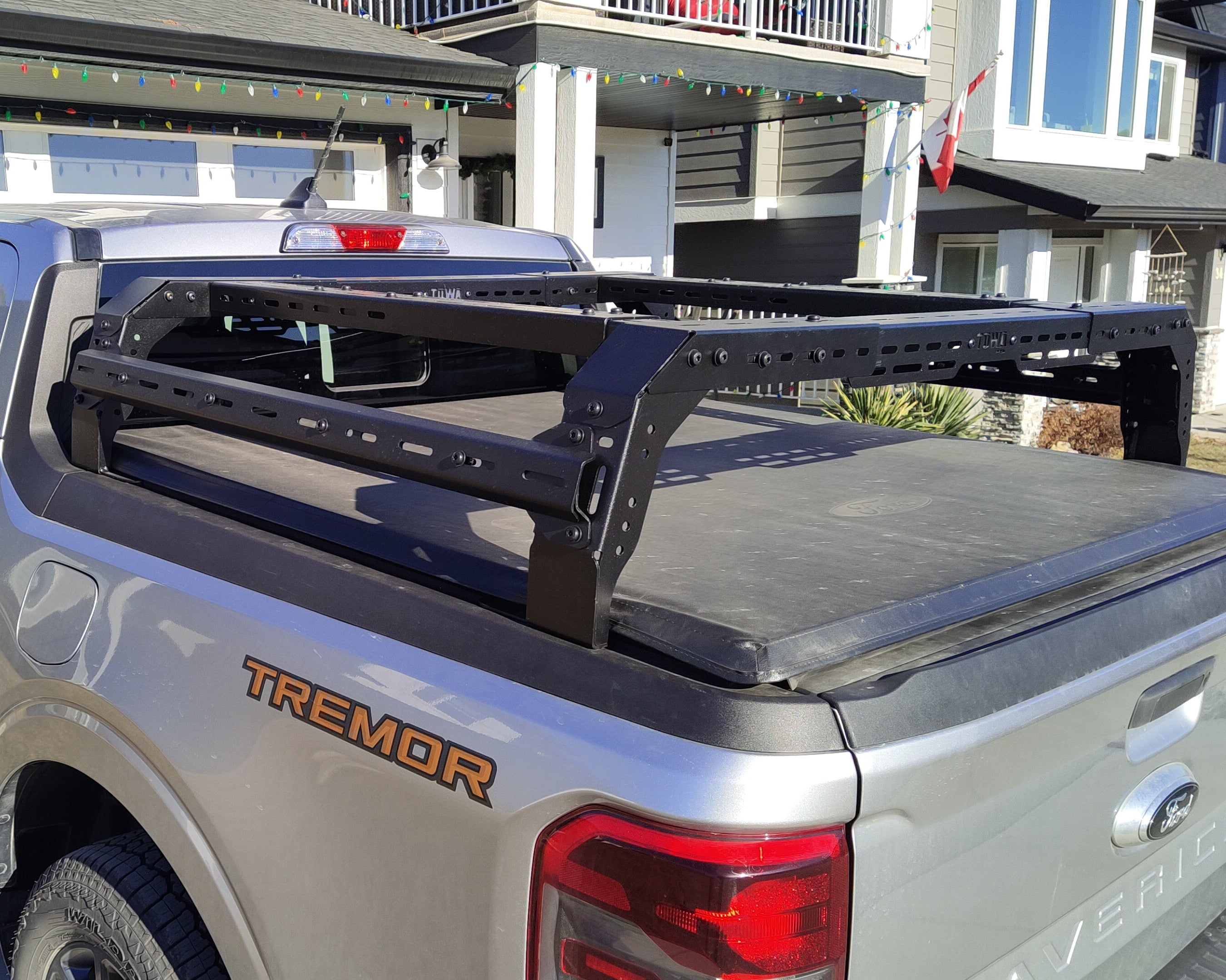 TUWA PRO Shiprock Mid-Height (12.5") Bed Rack: Low Profile & Truck Model-Specific Fitment