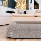 Orthopedic Memory Foam Dog Bed | High-Density Joint Support & Boucle Pet Mattress