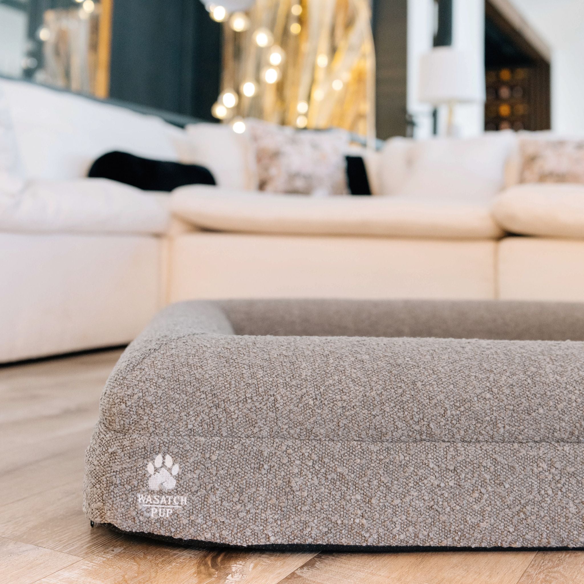 Orthopedic Memory Foam Dog Bed | High-Density Joint Support & Boucle Pet Mattress