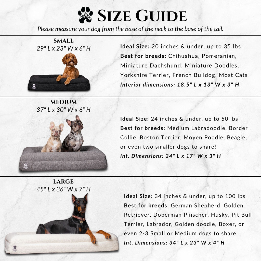 Orthopedic Memory Foam Dog Bed | High-Density Joint Support & Boucle Pet Mattress